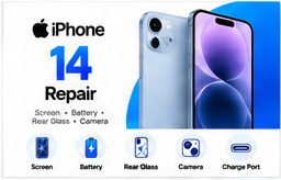 iPhone 14 repair services at Laptop Workshop