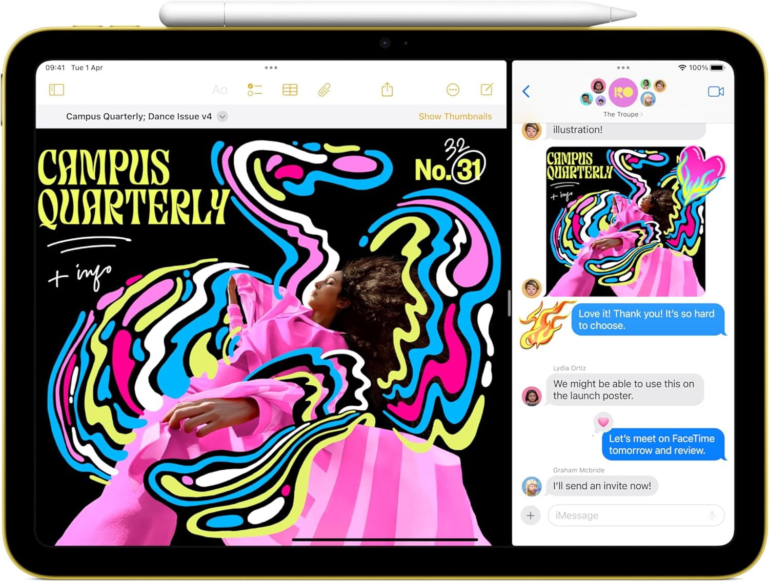2025 Apple iPad 11th Gen 10.9 128GB Pink