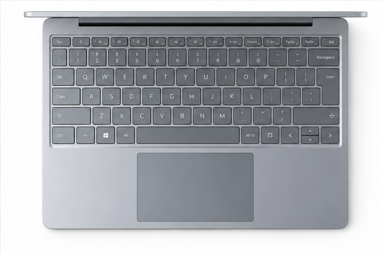 Microsoft Surface Laptop Go keyboard view