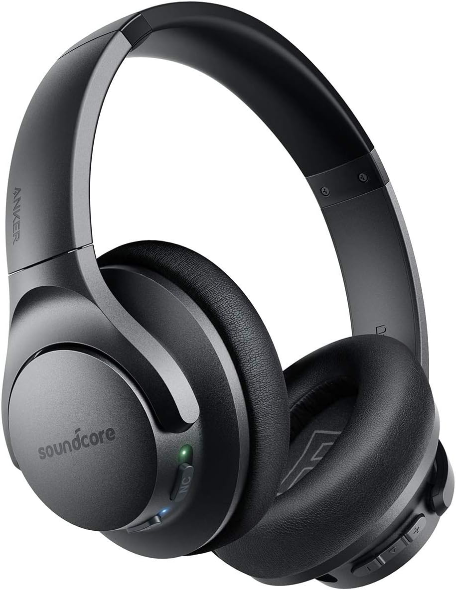 Soundcore Anker Q20 Hybrid Active Noise Cancelling Headphones Wireless Over Ear Bluetooth Headphones