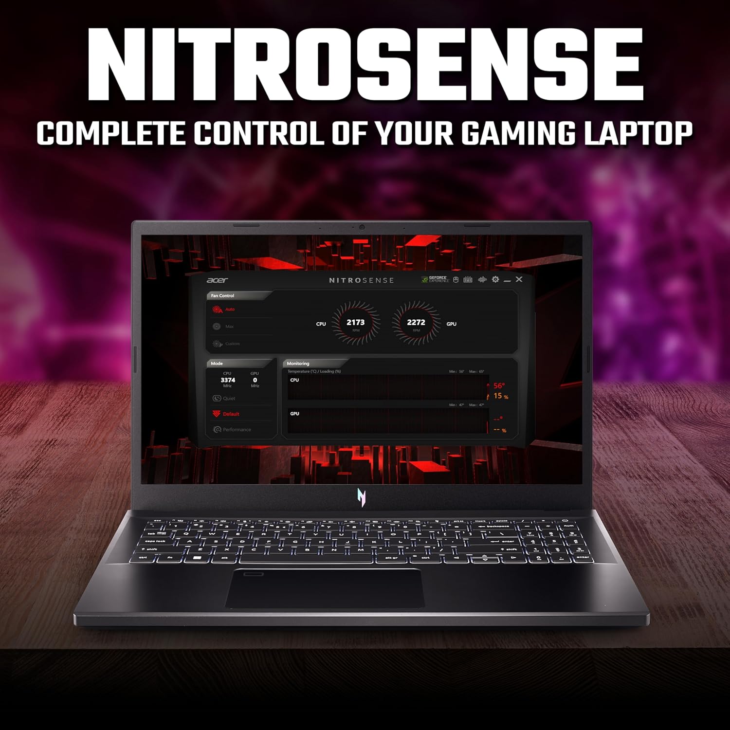 Acer Nitro 15 Laptop - Intel Core i5, 16GB, 512GB SSD, Nvidia RTX 2050, 15.6-inch FHD, Windows 11