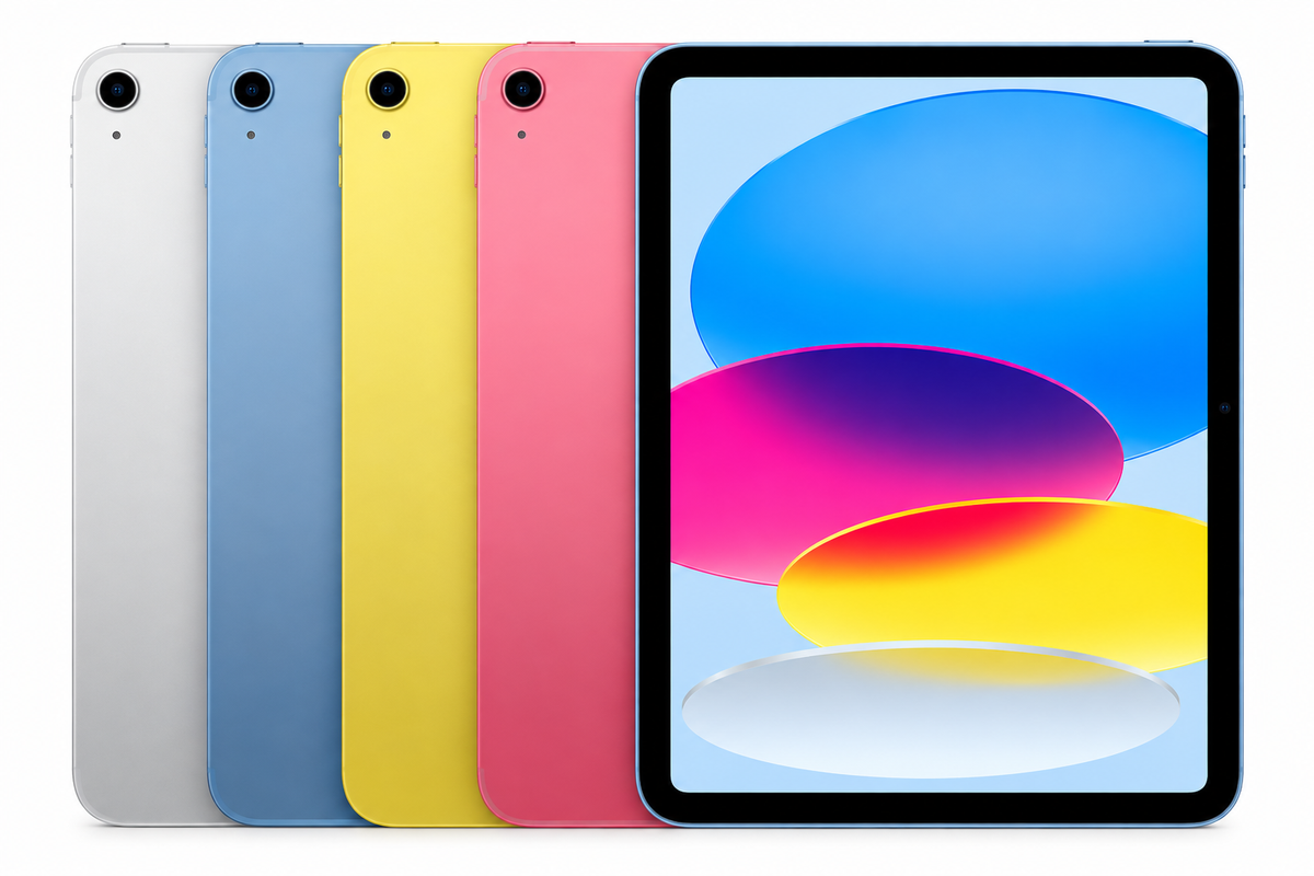 Apple iPad 11-inch A16 in Silver, Blue, Yellow and Pink