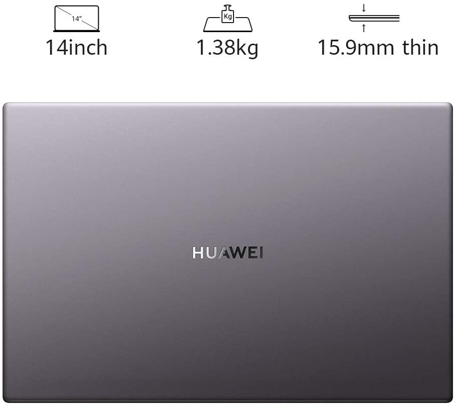 HUAWEI MateBook D 14 - 14 Inch Laptop with FullView 1080P FHD Ultrabook PC AMD Ryzen 5, 8 GB RAM, 256 GB SSD, Windows 10 Home, Multi-Screen Collaboration