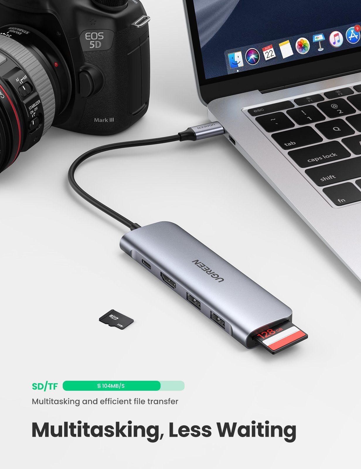 6-in-1 USB C PD Adapter with 4K HDMI