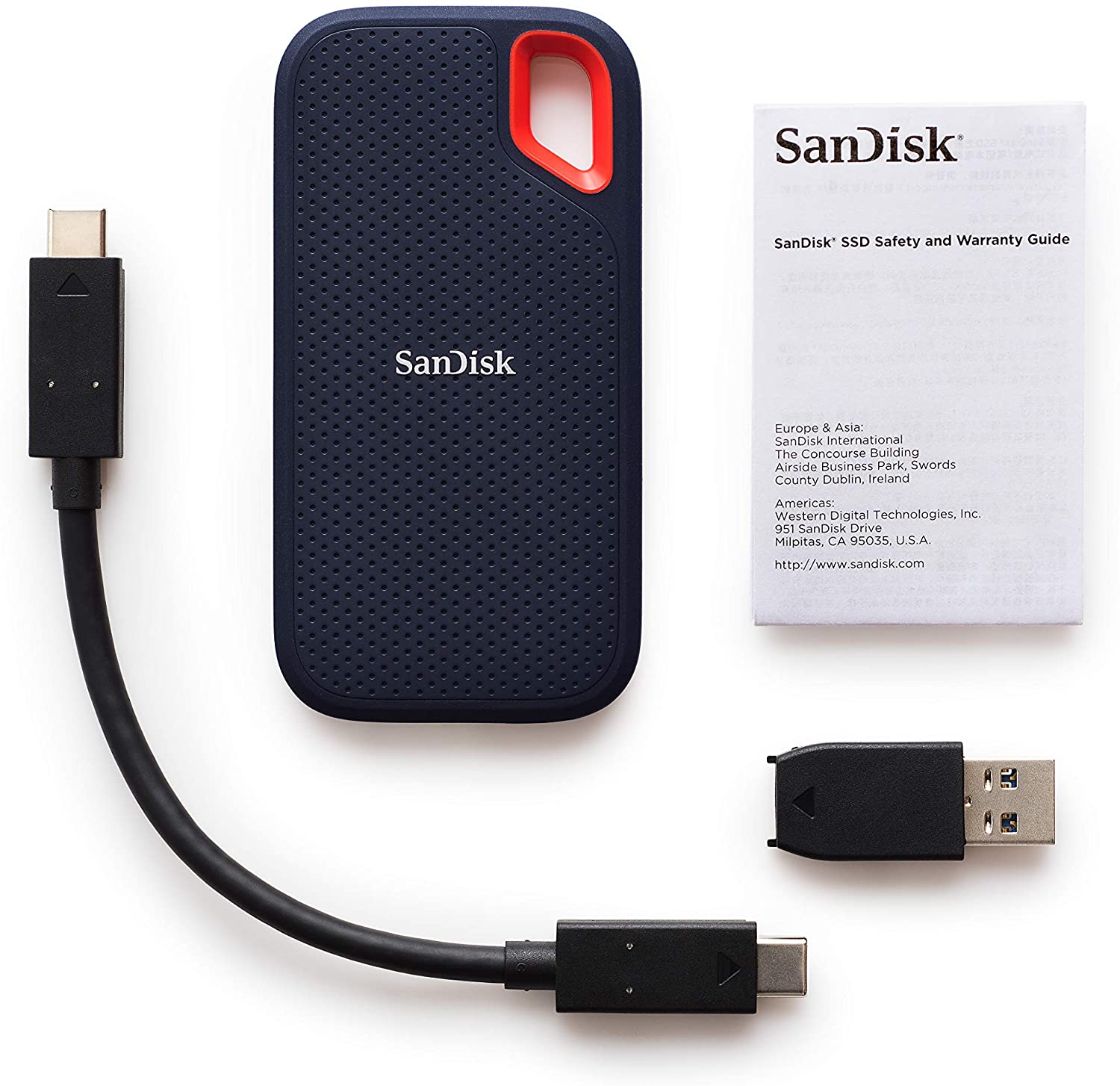 SanDisk Extreme Portable SSD 500 GB Up to 550 MB/s Read