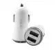 NEXi | Dual USB-A Port Car Charger | 3.1A | White