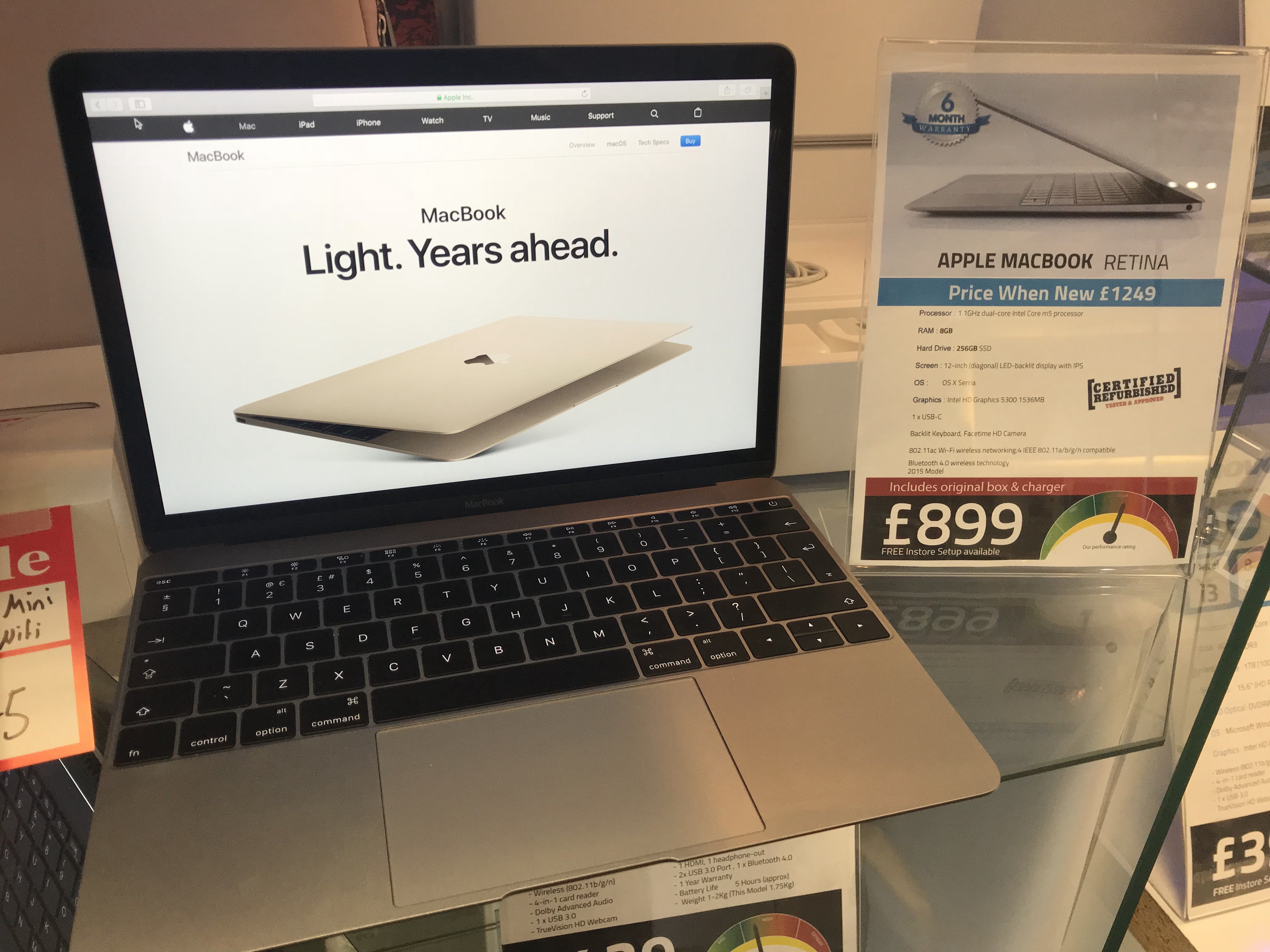 Apple Macbook Retina 12-inch 8GB 256GB 2015