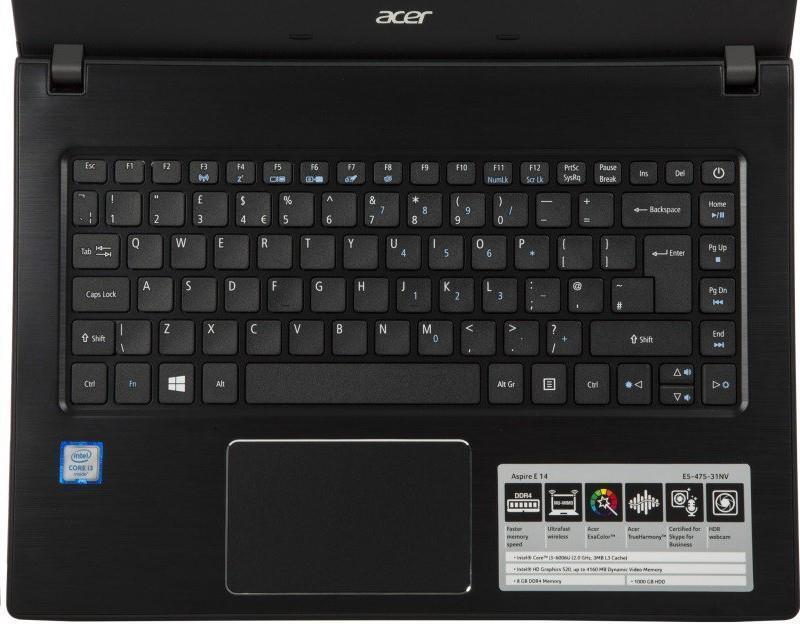 Acer Aspire E5 Intel i3 8GB 1TB 8 Hour Battery Windows 10